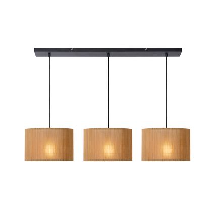 Lucide hanglamp Magius licht hout 3xE27