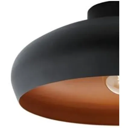 EGLO plafondlamp Mogano zwart koper ⌀30cm E27 2