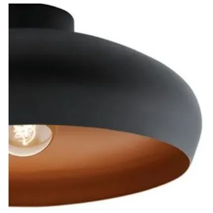 EGLO plafondlamp Mogano zwart koper ⌀30cm E27 3