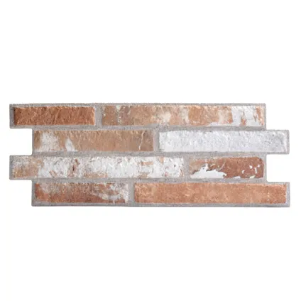 Briquette de parement Klimex Ultrastrong Long Brick Loft Rouge 0,96 m² 2