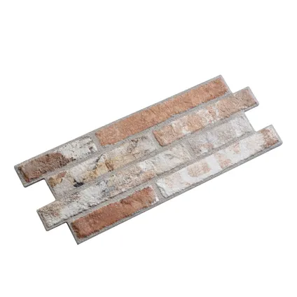 Briquette de parement Klimex Ultrastrong Long Brick Loft Rouge 0,96 m² 4