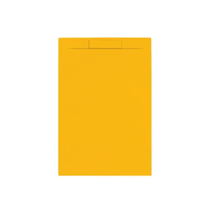 Receveur de douche Allibert Luna 120x80cm rectangle jaune ocre
