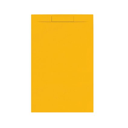 Receveur de douche Allibert Luna 140x90cm rectangle jaune ocre