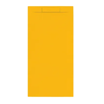 Receveur de douche Allibert Luna 160x80cm rectangle jaune ocre