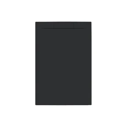 Receveur de douche Allibert Luna 120x80cm rectangle noir mat