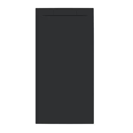 Receveur de douche Allibert Luna 160x80cm rectangle noir mat