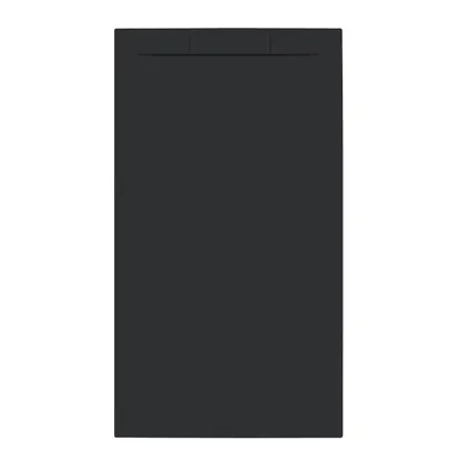Receveur de douche Allibert Luna 160x90cm rectangle noir mat