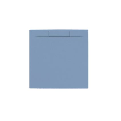 Receveur de douche Allibert Luna 90x90cm carré bleu baltique