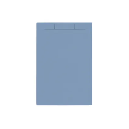 Receveur de douche Allibert Luna 120x80cm rectangle bleu baltique