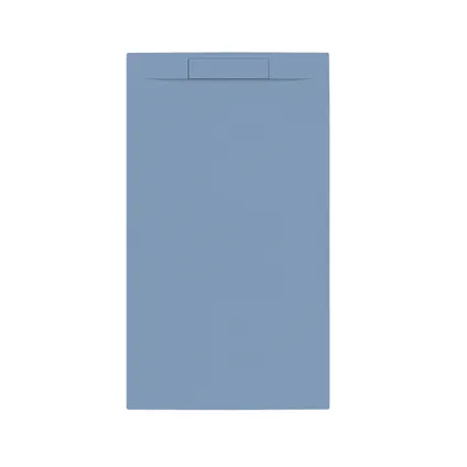 Receveur de douche Allibert Luna 140x80cm rectangle bleu baltique