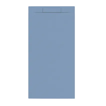 Receveur de douche Allibert Luna 160x80cm rectangle bleu baltique