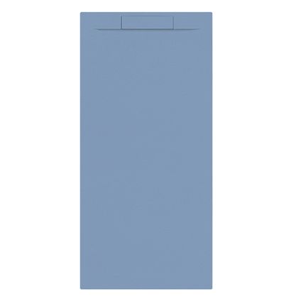 Receveur de douche Allibert Luna 180x80cm rectangle bleu baltique