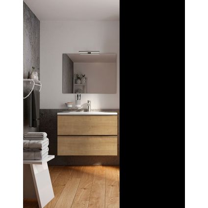 Meuble de salle de bain Allibert Urbain 80cm chêne arlington