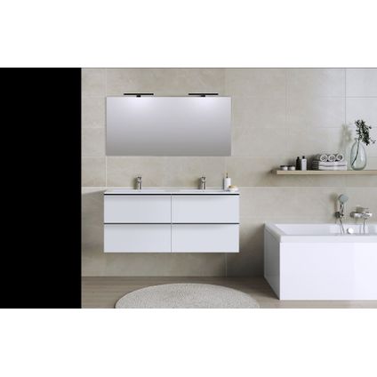 Meuble de salle de bain Allibert Urbain 120cm blanc brillant
