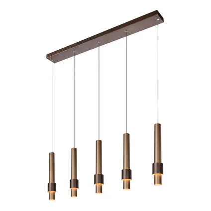 Lucide hanglamp Margary koffie 5x22W 6