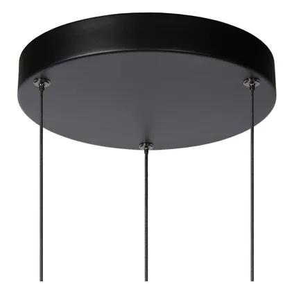 Lucide hanglamp Margary zwart ⌀28cm 3x4,3W 7