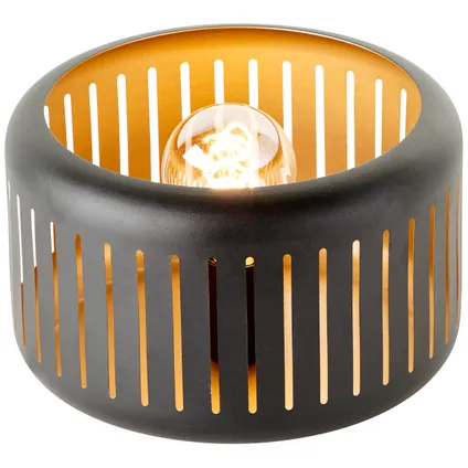 Brilliant tafellamp Tyas zwart goud ⌀27cm E27 5