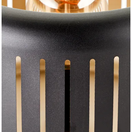 Brilliant tafellamp Tyas zwart goud ⌀27cm E27 10
