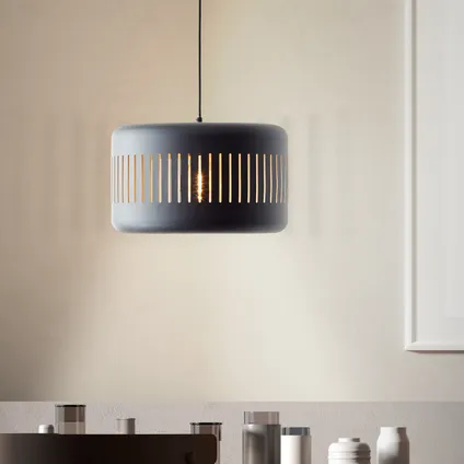Brilliant hanglamp Tyas zwart goud ⌀38cm E27 2