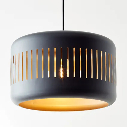 Brilliant hanglamp Tyas zwart goud ⌀38cm E27 4