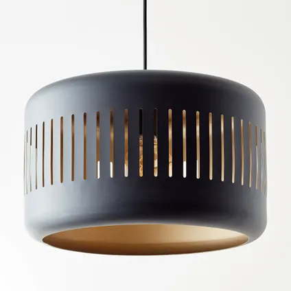 Brilliant hanglamp Tyas zwart goud ⌀38cm E27 6