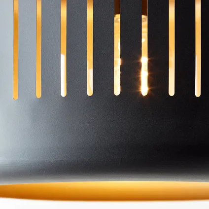 Brilliant hanglamp Tyas zwart goud ⌀38cm E27 8