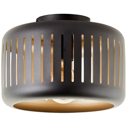 Brilliant plafondlamp Tyas zwart goud ⌀27cm E27 4