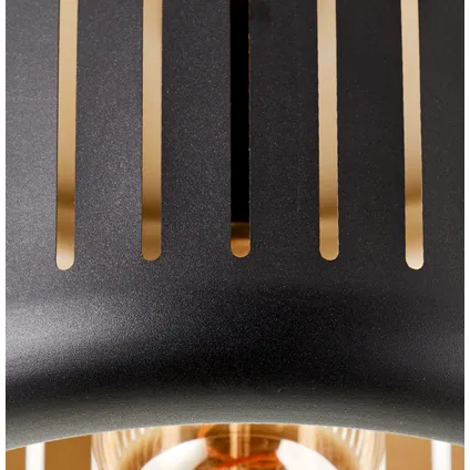 Brilliant plafondlamp Tyas zwart goud ⌀27cm E27 8