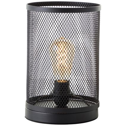 Brilliant tafellamp Maze zwart ⌀18cm E27