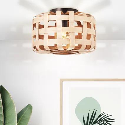 Brilliant plafondlamp Woodline natuur ⌀36cm E27 2