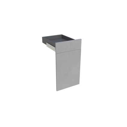 Geheel van 1 deur + 1 lade keukenkast Modulo Lea betongrijs 40x72cm