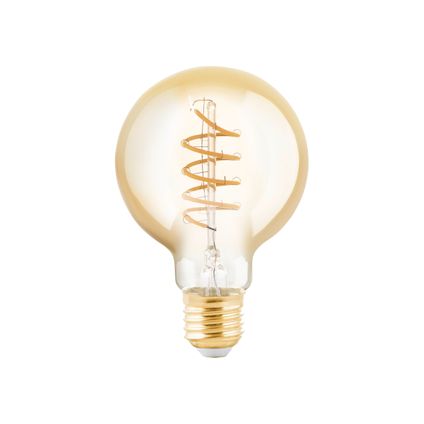 Ampoule LED filament EGLO G80 ambre spiral E27 4W