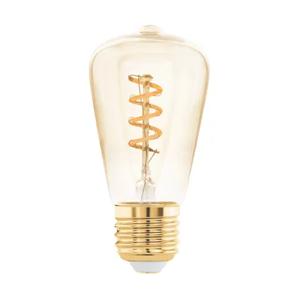 Ampoule LED filament EGLO ST48 ambre spiral E27 4W