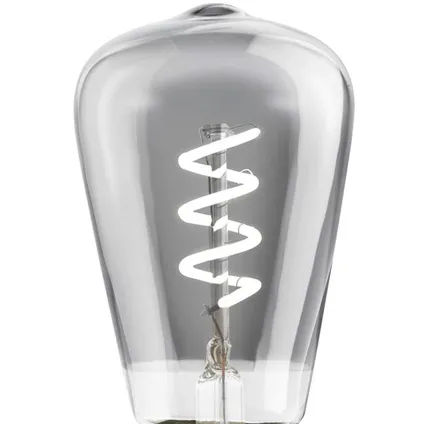 Ampoule LED filament EGLO ST48 smoky spiral E27 4W 2