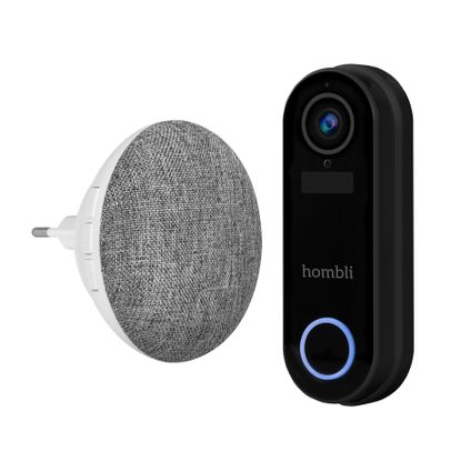 Hombli Smart Doorbell 2 met Chime 2 zwart