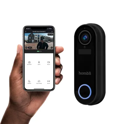 Hombli Smart Doorbell 2 met Chime 2 zwart 5