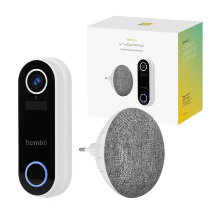 Hombli Smart Doorbell 2 met Chime 2 wit 2