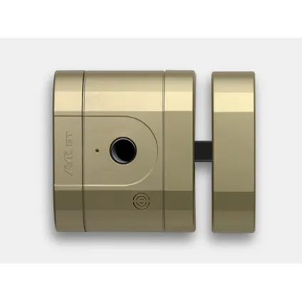 Int-Lock slimme deurgrendel onzichtbaar hoge veiligheid messing mat 2
