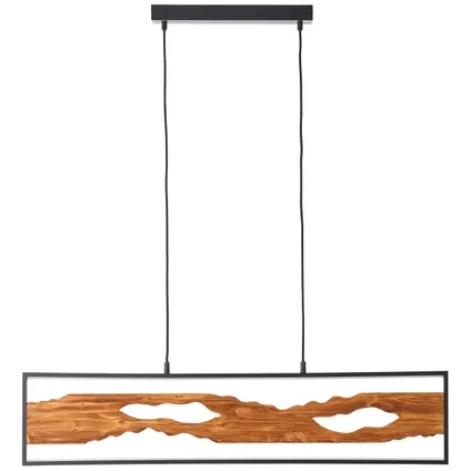 Brilliant hanglamp Chaumont zwart hout 20W 4