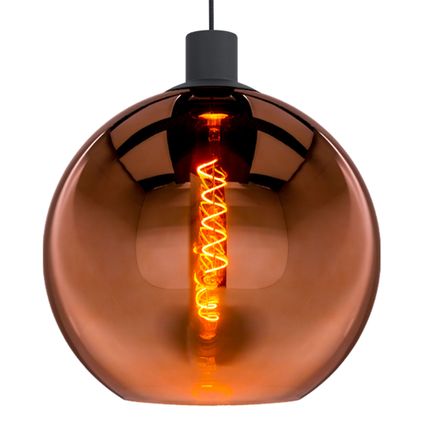 EGLO hanglamp Cesenatico glas koper ⌀30cm E27