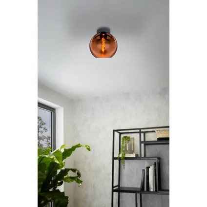 EGLO plafondlamp Cesenatico glas koper ⌀25cm E27 3