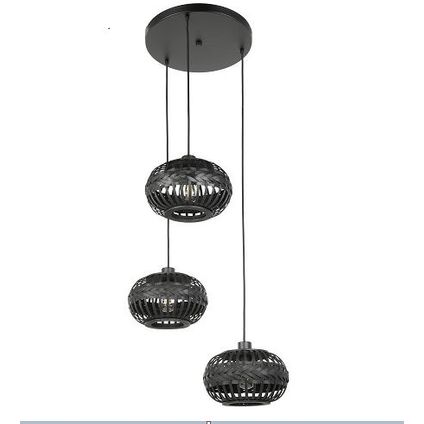 EGLO hanglamp Towcester zwart ⌀35cm 3xE27