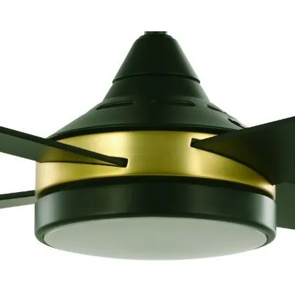 Ventilateur de plafond EGLO Trinidad laiton noir ⌀122cm 55+20W 3