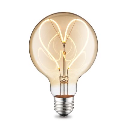 Ampoule LED à filament Home Sweet Home Hart G95 ambre E27 4W