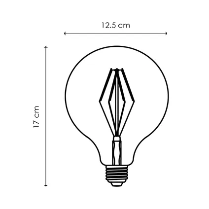 Ampoule LED à filament Home Sweet Home G125 E27 4W 3