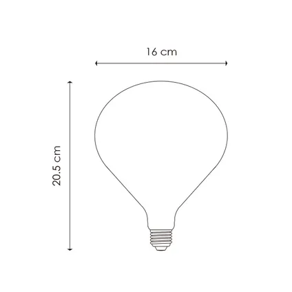 Lampe LED Home Sweet Home milky dimmable E27 6W 3