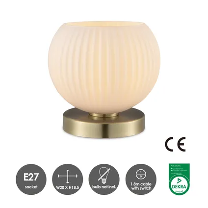 Home Sweet Home tafellamp Credo opaal ⌀24cm E27 7