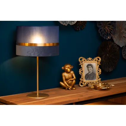 Lampe de table Lucide Extravaganza Tusse bleu ⌀30cm E27 3
