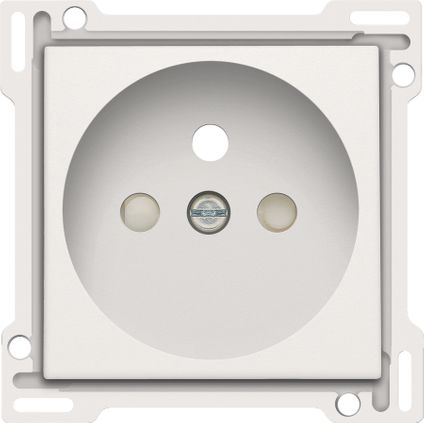 Niko afdekkplaat voor stopcontact Original + 28,5mm aardingspen wit