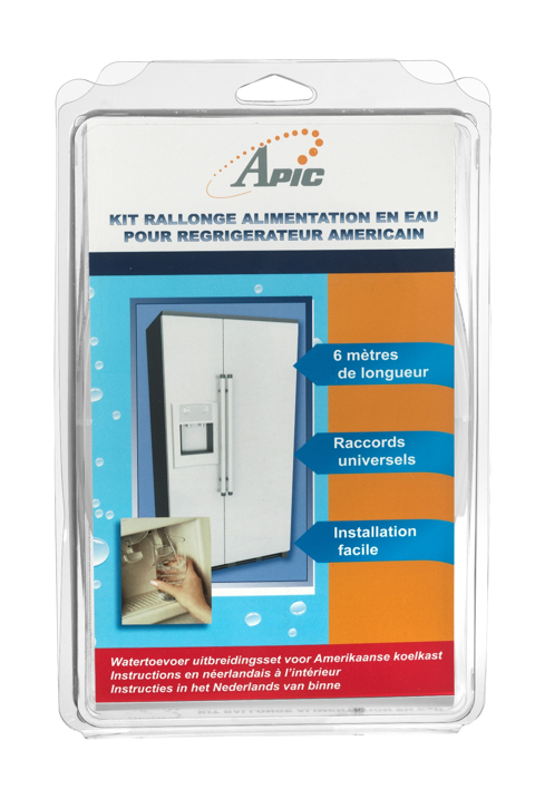 Sprong Kliniek Hol Apic uitbreidingsset| aansluiting waterleiding voor Amerikaanse koelkast
